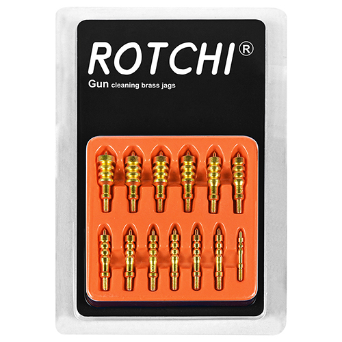 13'lü paket tabanca temizleme pirinç çentikleri seti, kabarcıklı kart paketi