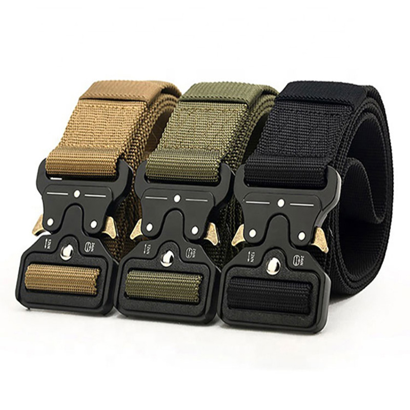 45mm Hızlı Açma Düğmesi Açık Avcılık Naylon Taktik Kemer