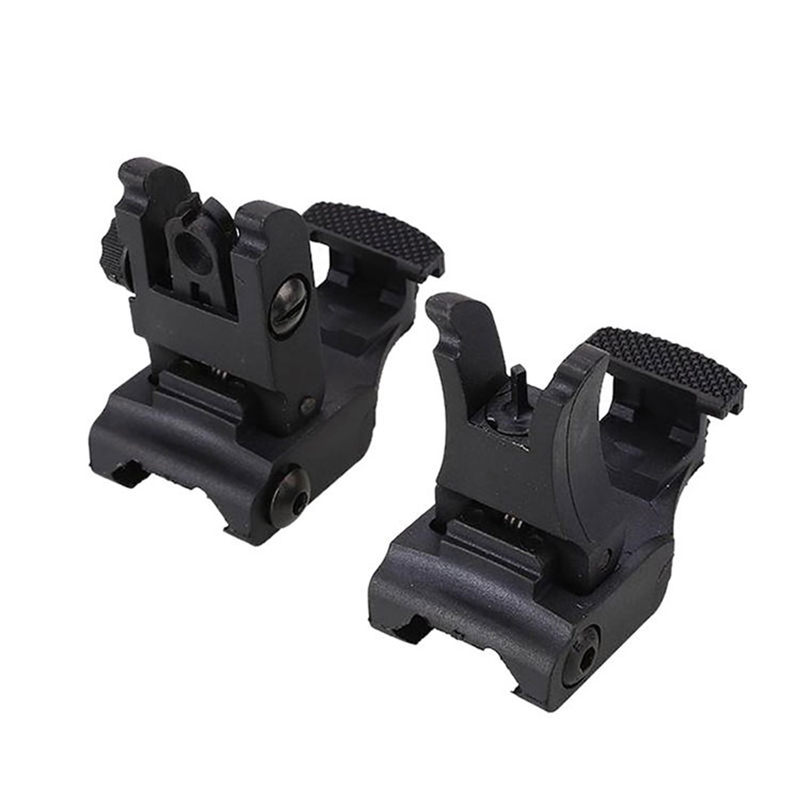 AR-15 Hızlı Taktik Ön Ve Arka AR15 Parçaları Flip-up Yedekleme Görüş Seti AR 15 Avcılık için Manzaraları