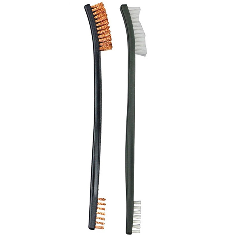 Çift Uçlu Maket Tabancası Temizleme El Fırçası Pirinç Teller