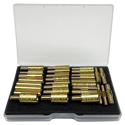 Tabanca Temizleme Çubuğu Bağlantı Adaptörleri 30 Adet Paket 5-40 8-32 10-32 5/16-27 M3 M4 M5 Erkek ve Dişi Çubuk Konnektöründe Konular