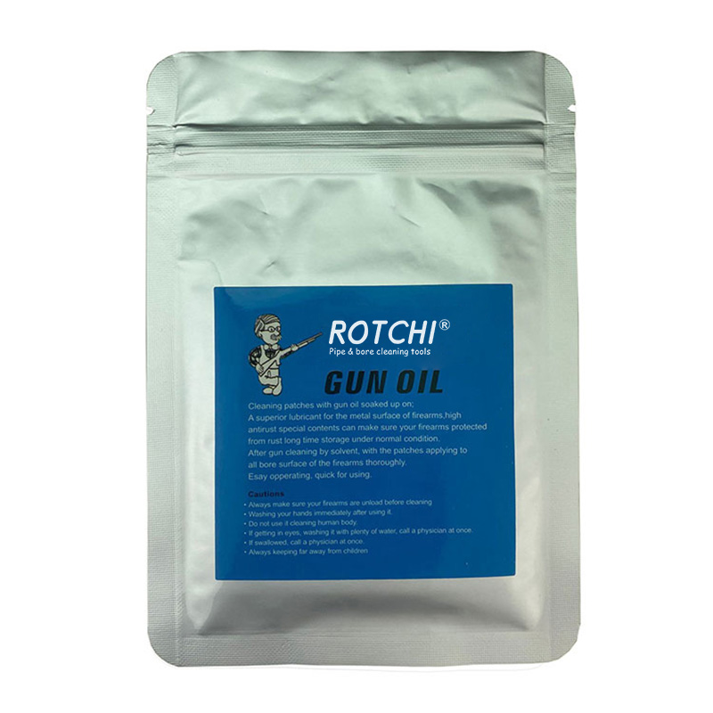 Opp Paketli Yağ Emilmiş Tabanca Temizleme Yamaları