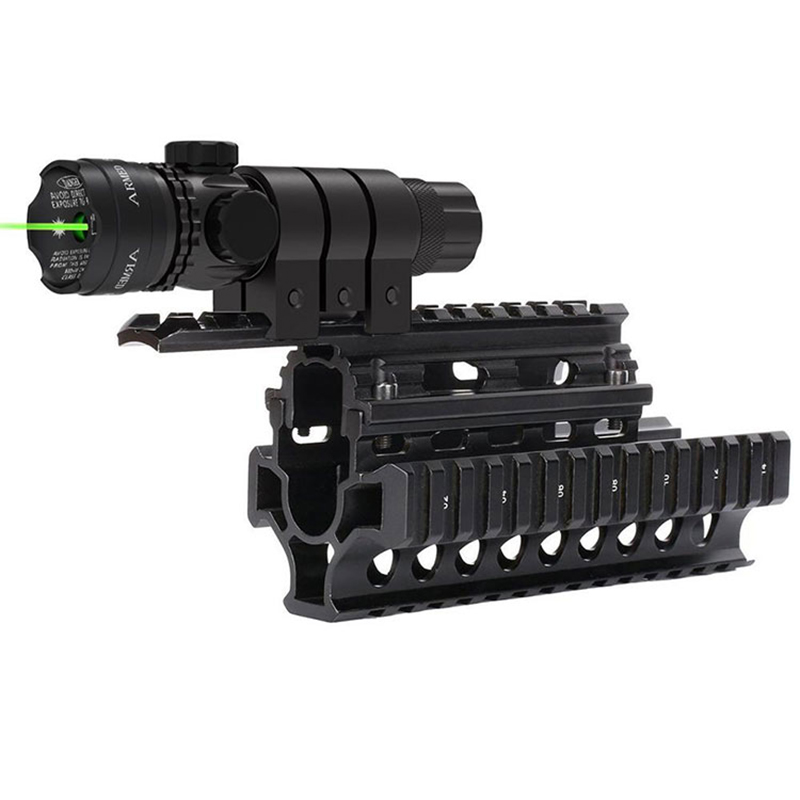 Taktik Açık Avcılık Atıcılık Tüfek Tabanca Glock Picatinny Ray Dağı Yeşil Nokta Sight lazer kapsamı tabanca