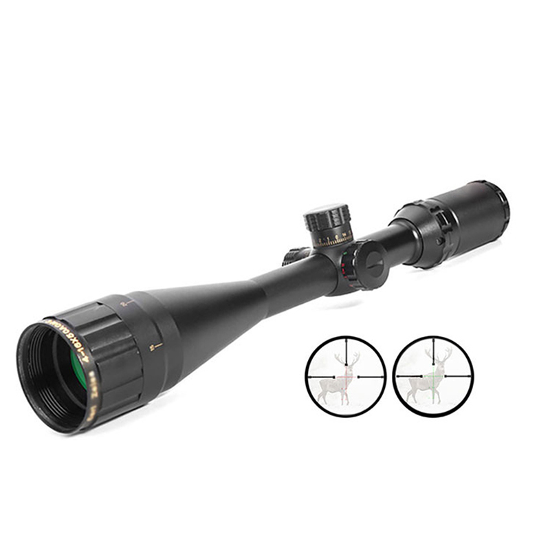 Taktik Kırmızı Yeşil Crosshair Dikdörtgen Hava Tüfek 4-16x50 Tabanca Avcılık Kapsam Silah Ordu Havalı Tüfek Optik Sight