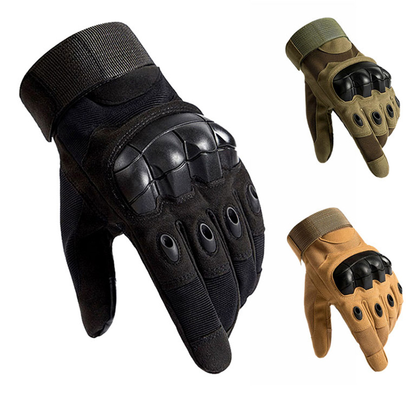 Dokunmatik Ekran Sert Knuckle Taktik Eldiven Ordu Askeri Savaş Airsoft Açık Spor Bisiklet Paintball Avcılık Tam Parmak Eldiven